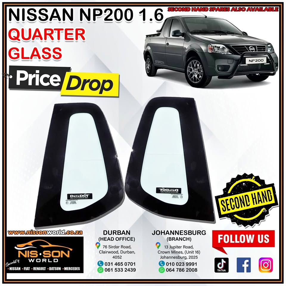 NISSAN NP200 1.6 QUARTER GLASS - Private Seller