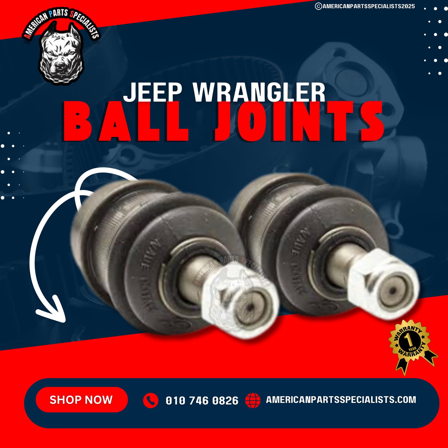 Jeep Ball Joints For Sale - Private Seller Jeep Ball Joints For Sale - Private Seller