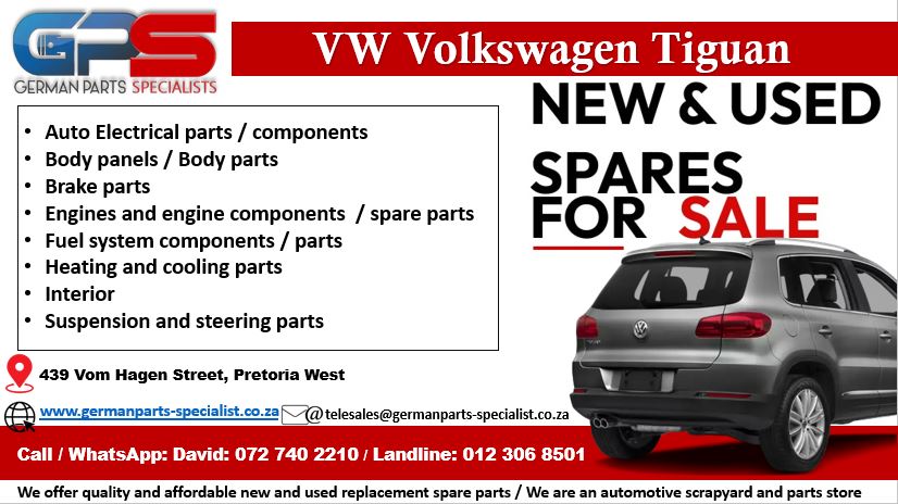 VW Tiguan new and used spare parts for sale - Private Seller VW Tiguan new and used spare parts for sale - Private Seller