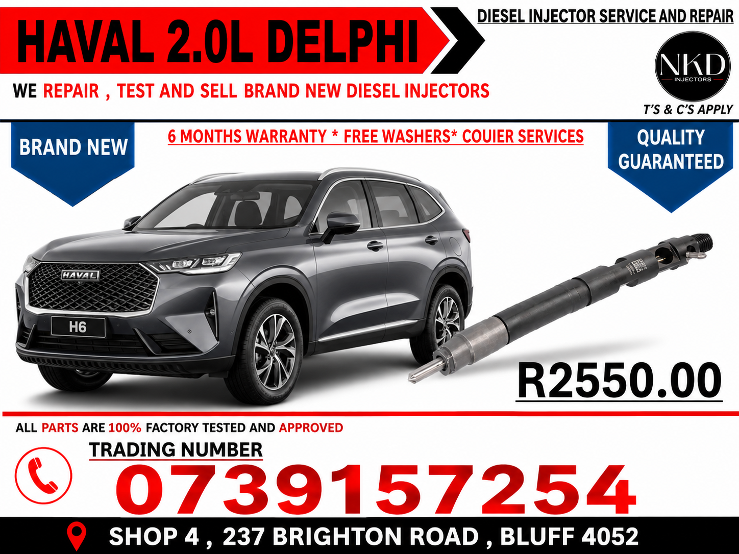 FREE CHOPPER WASHERS -HAVAL 2.0L H6 INJECTORS - Private Seller FREE CHOPPER WASHERS -HAVAL 2.0L H6 INJECTORS - Private Seller