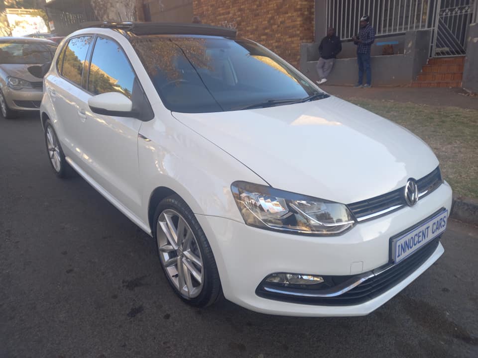 2016 VW POLO HATCHBACK 1.2 TSI ENGINE PETROL, AUTOMATIC DSG SUNROOF, WHITE COLOR, 98000KM