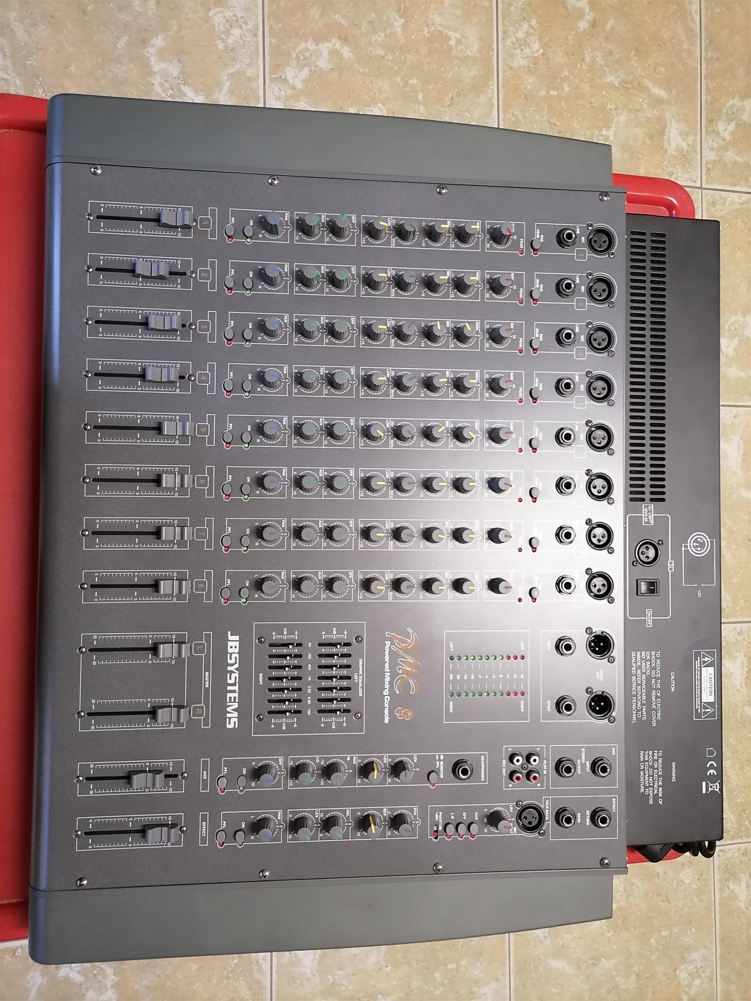 JB Systems PMC 8 Channel Mixer , 1 Pair 15 & 1 Pair 12 Inch JB Systems Speakers JB Systems PMC 8 Channel Mixer , 1 Pair 15 & 1 Pair 12 Inch JB Systems Speakers