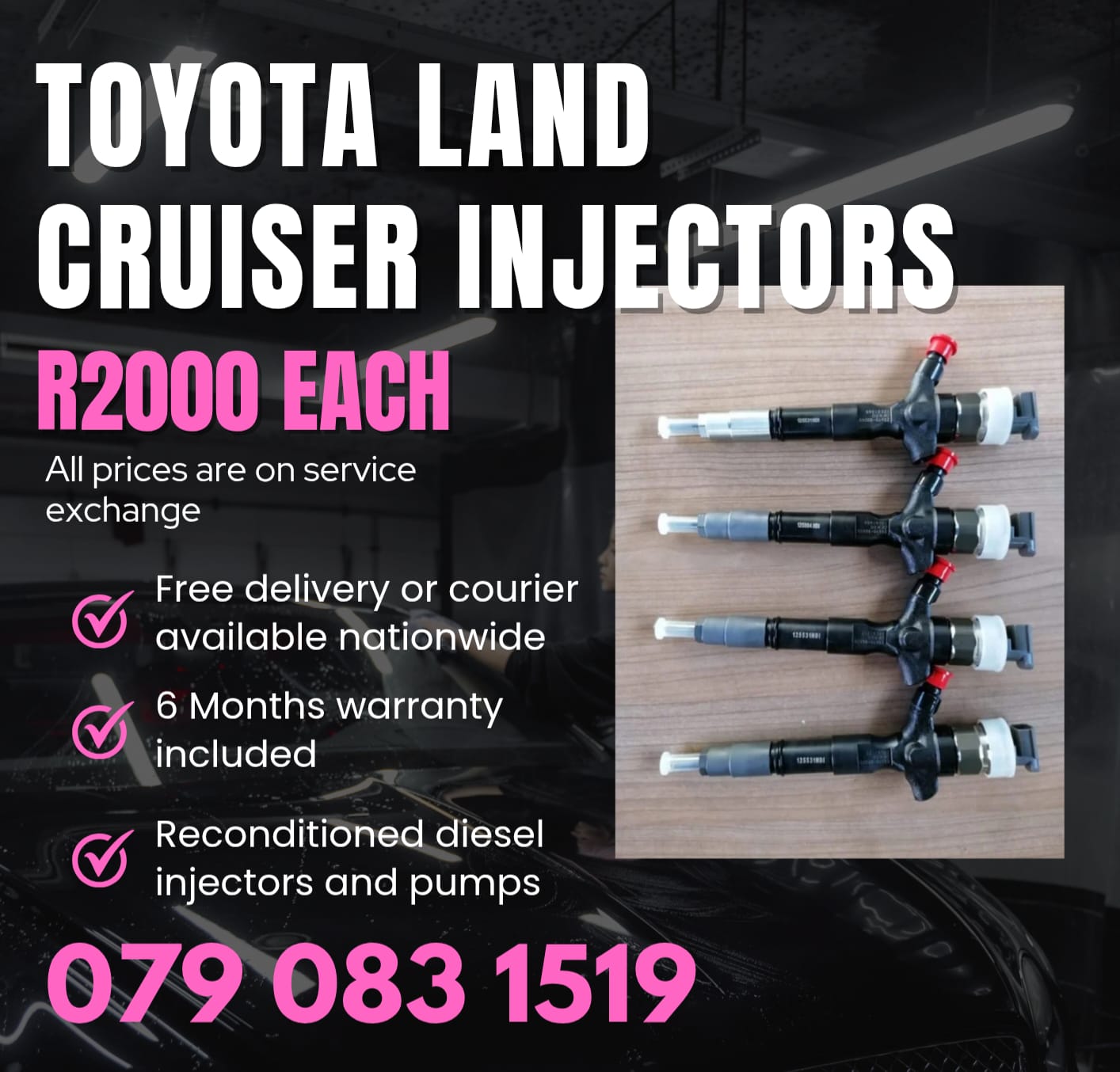 TOYOTA LAND CRUISER INJECTORS FOR SALE WITH WARRANTY - Private Seller TOYOTA LAND CRUISER INJECTORS FOR SALE WITH WARRANTY - Private Seller