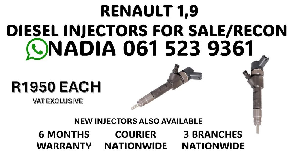 RENAULT 1,9 DIESEL INJECTORS FOR SALE OR RECON - Private Seller RENAULT 1,9 DIESEL INJECTORS FOR SALE OR RECON - Private Seller