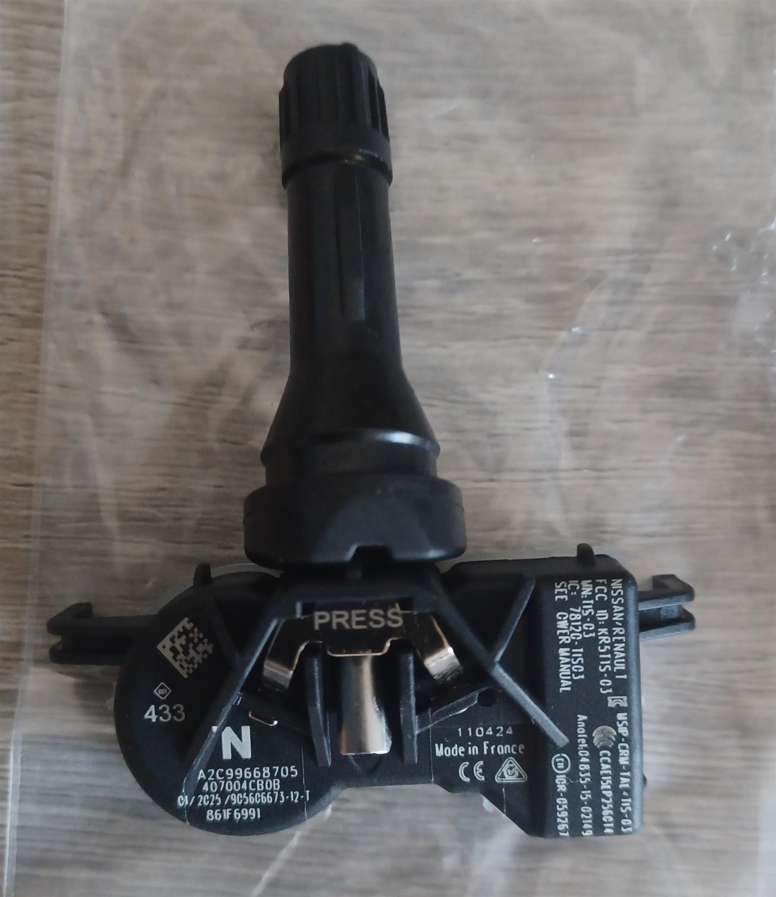 Renault Clio Mk4 TPMS tyre pressure monitor sensors - Private Seller