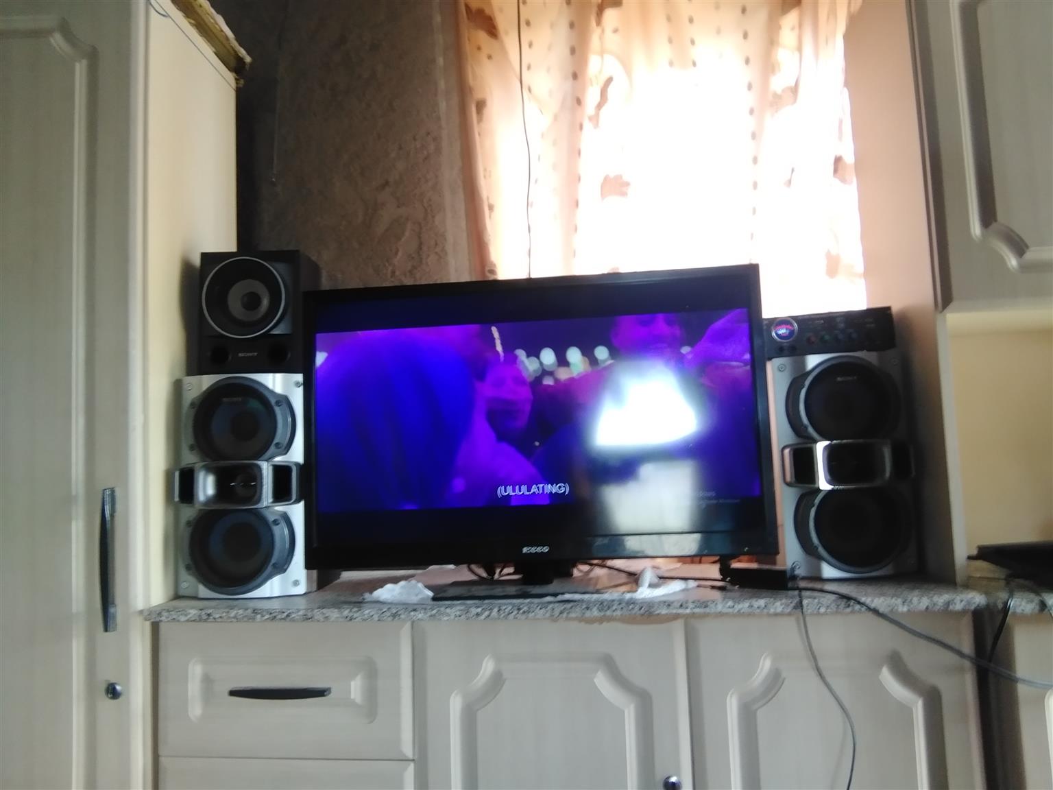Sony speakers and Digimark empor and Ecco Tv