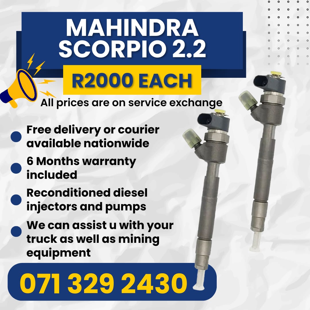 MAHINDRA SCORPIO INJECTORS FOR SALE WITH WARRANTY - Private Seller MAHINDRA SCORPIO INJECTORS FOR SALE WITH WARRANTY - Private Seller