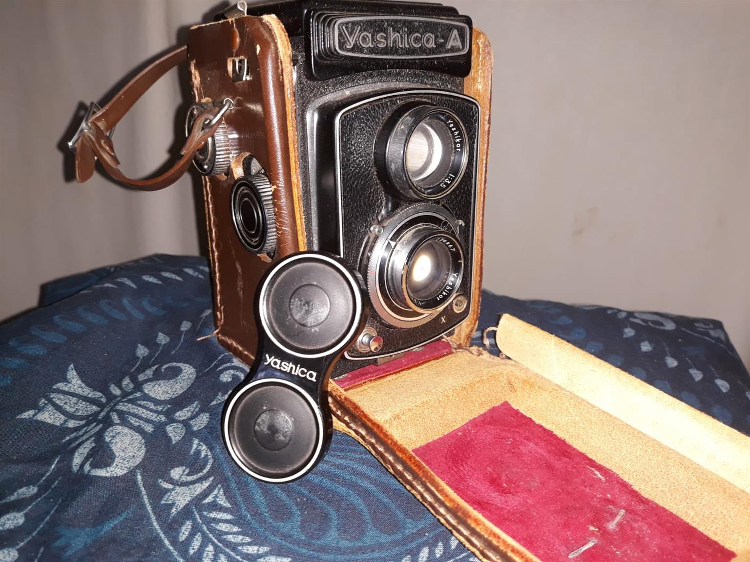 Yoshica-A 1950 vintage camera and pouch for sale