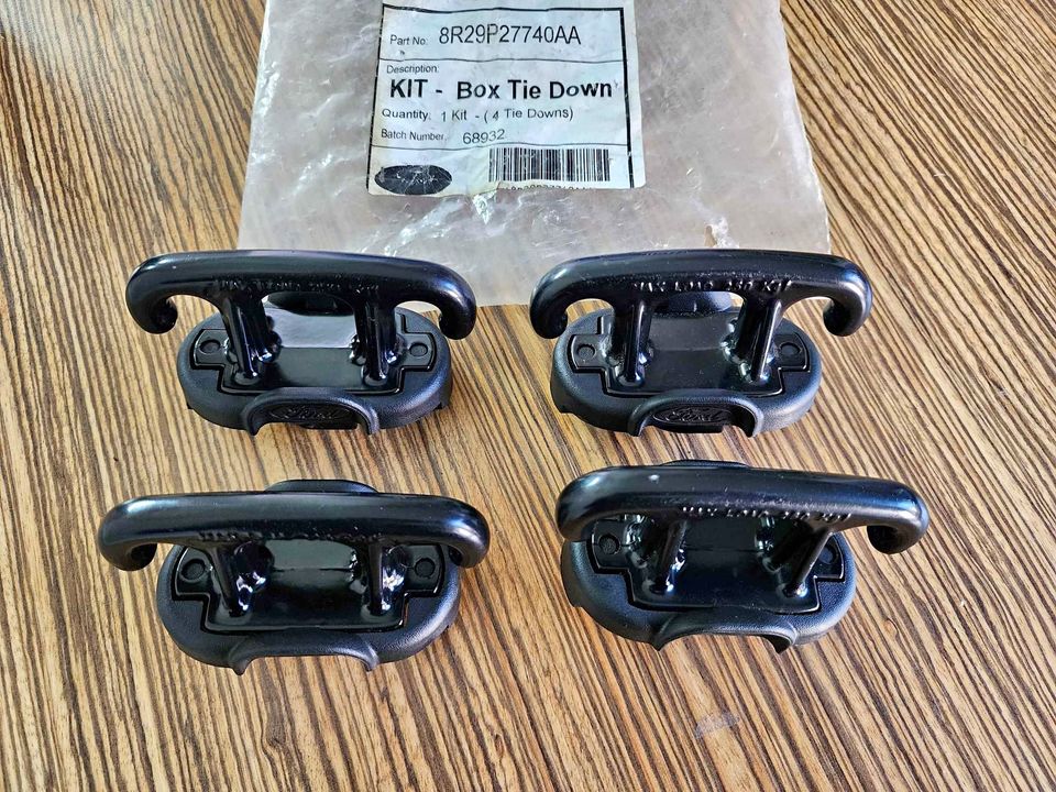 FORD RANGER BIN TIE DOWN HOOKS - OEM T5 T6 T7 - 4 SET - Private Seller