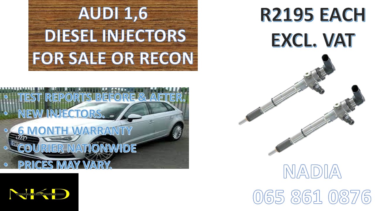 DIESEL INJECTORS FOR SALE FOR AUDI 1.6 - NATIONWIDE - Private Seller DIESEL INJECTORS FOR SALE FOR AUDI 1.6 - NATIONWIDE - Private Seller