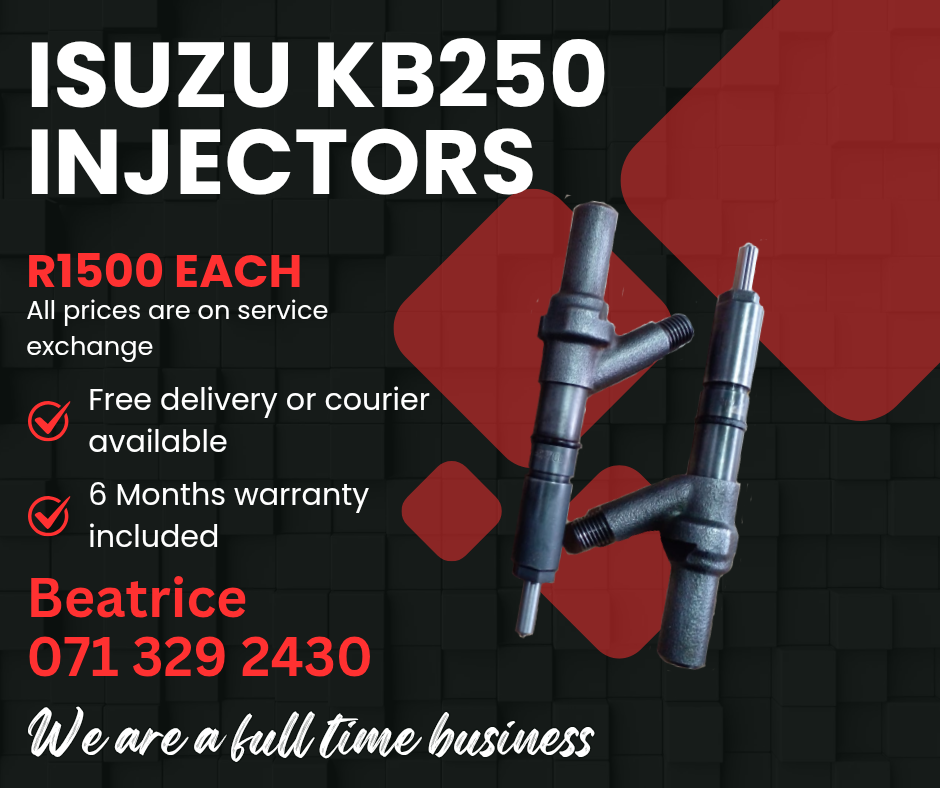 ISUZU KB250 DIESEL INJECTORS FOR SALE WITH WARRANTY ON - Private Seller