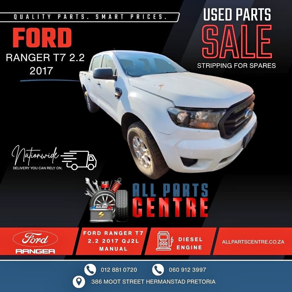 Ford Ranger T7 2.2 2017 QJ2L Diesel manual Stripping for spares - Private Seller Ford Ranger T7 2.2 2017 QJ2L Diesel manual Stripping for spares - Private Seller