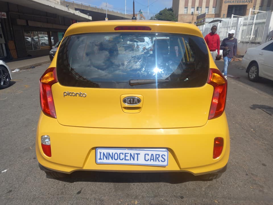 2012 KIA PICANTO 1.1 PETROL, AUTOMATIC TRANSMISSION, YELLOW COLOR, MILEAGE 82000KM