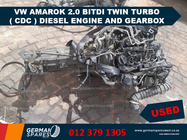 VW AMAROK 2.0 ( CDC ) BITDI TWIN TURBO DIESEL ENGINE AND GEARBOX - Private Seller VW AMAROK 2.0 ( CDC ) BITDI TWIN TURBO DIESEL ENGINE AND GEARBOX - Private Seller