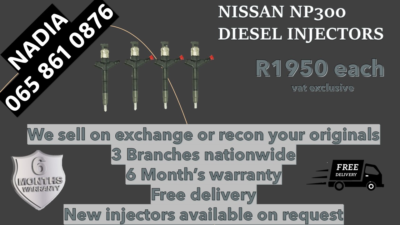 Nissan NP300 diesel injectors for sale by NKD DIESEL INJECTORS - Private Seller Nissan NP300 diesel injectors for sale by NKD DIESEL INJECTORS - Private Seller