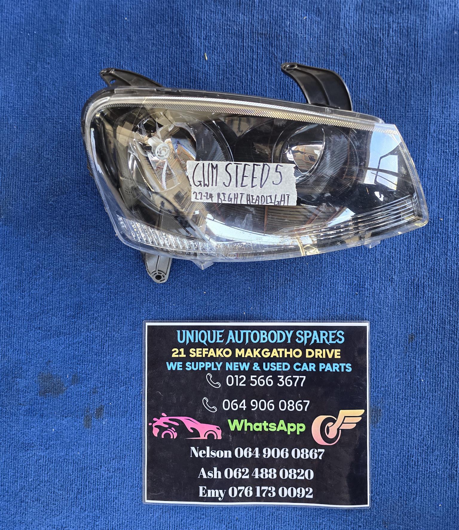 GWM Steed 5 Right Headlight GWM Steed 5 Right Headlight