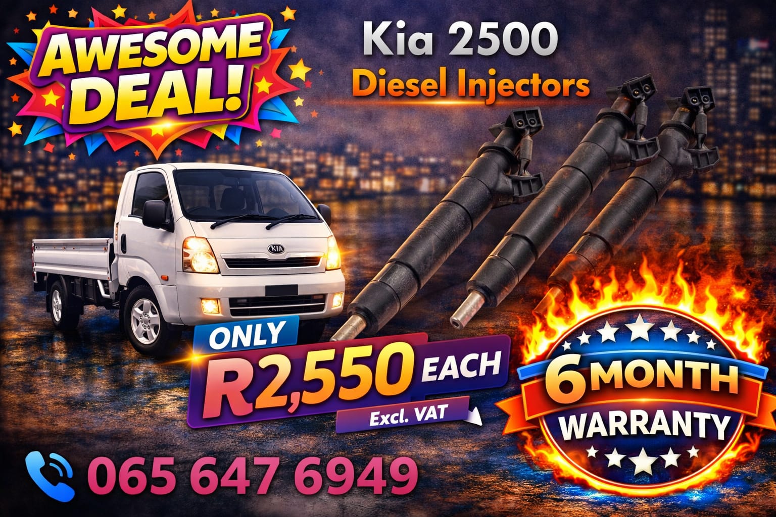 Kia K2500 Delphi Diesel Injectors - Private Seller Kia K2500 Delphi Diesel Injectors - Private Seller
