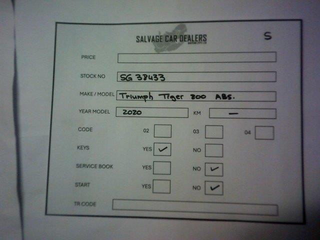 Used 2020 Triumph Tiger 800 - Private Seller Used 2020 Triumph Tiger 800 - Private Seller