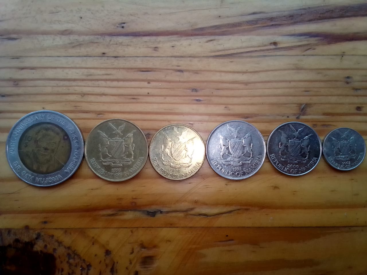Assorted coins for sale.