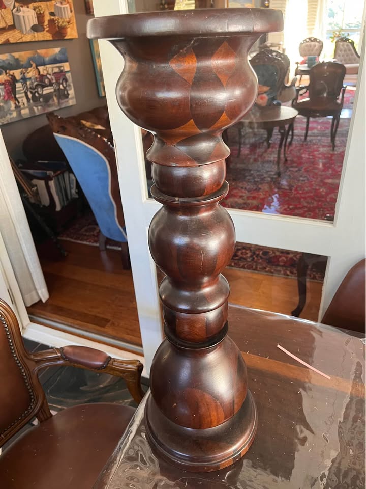 Imbuia antique stand