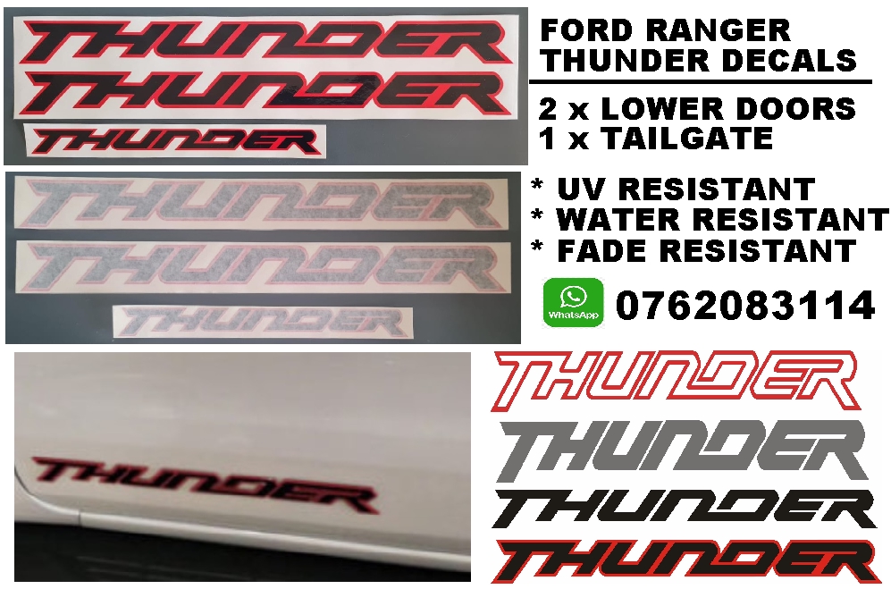 Ford Ranger Thunder stickers decals graphics - Private Seller Ford Ranger Thunder stickers decals graphics - Private Seller