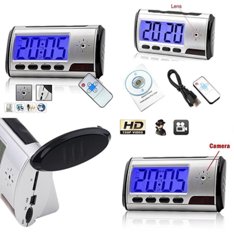 Spy Camera Clock, Remote Controlled Multi-Function DVR. Brand New Products.