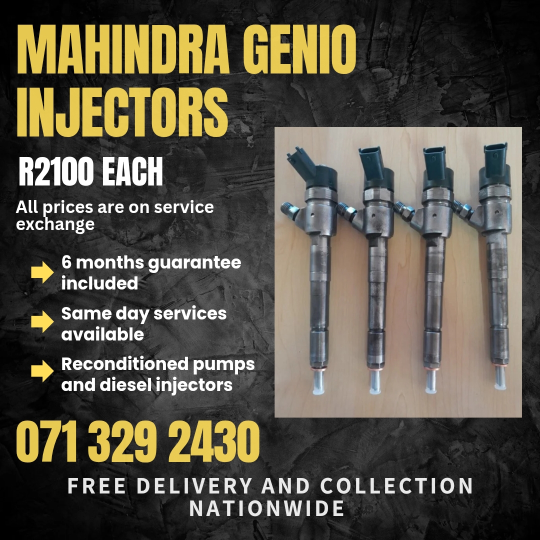 MAHINDRA GENIO DIESEL INJECTORS FOR SALE WITH WARRANTY - Private Seller MAHINDRA GENIO DIESEL INJECTORS FOR SALE WITH WARRANTY - Private Seller