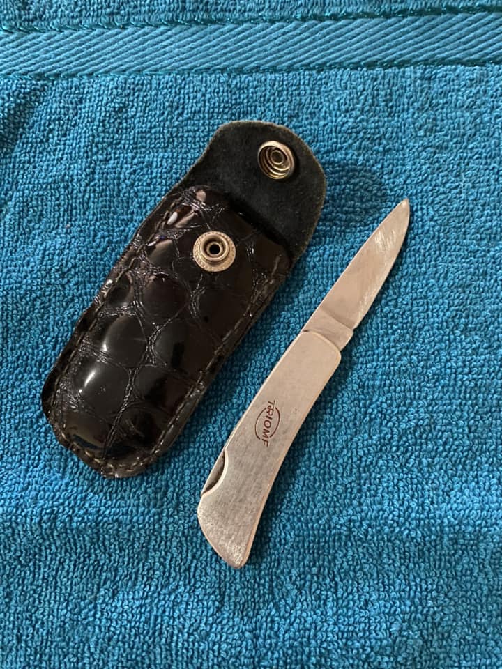Triomf vintage rare stainless steel collectible, “cutting device”