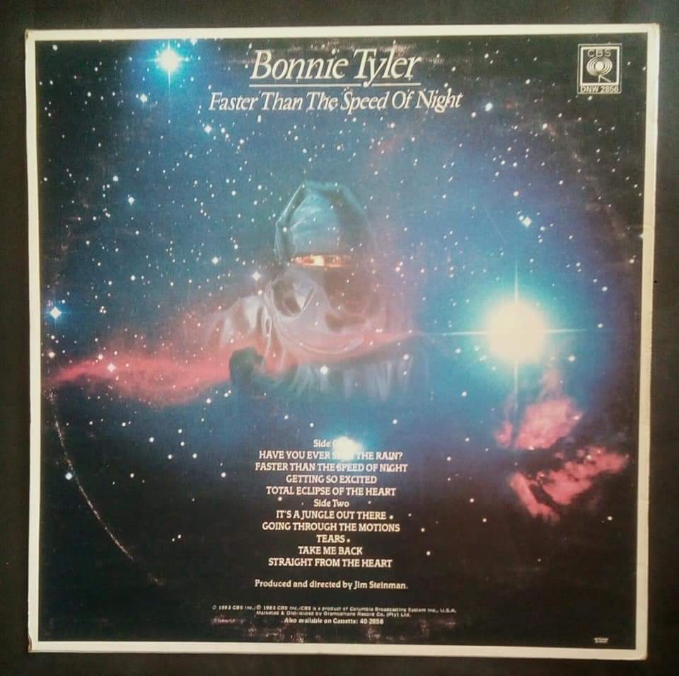 Bonnie Tyler - Faster Than The Speed of Night LP Record