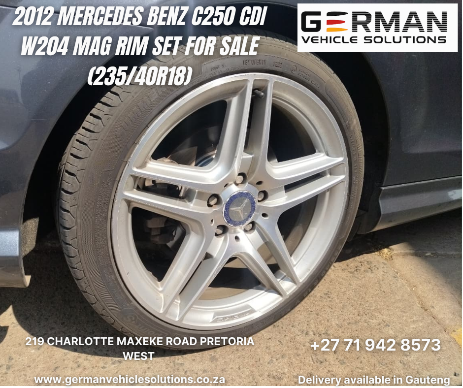 2012 Mercedes Benz c250 cdi w204 mag rim set for sale (235/40r18) - Private Seller 2012 Mercedes Benz c250 cdi w204 mag rim set for sale (235/40r18) - Private Seller