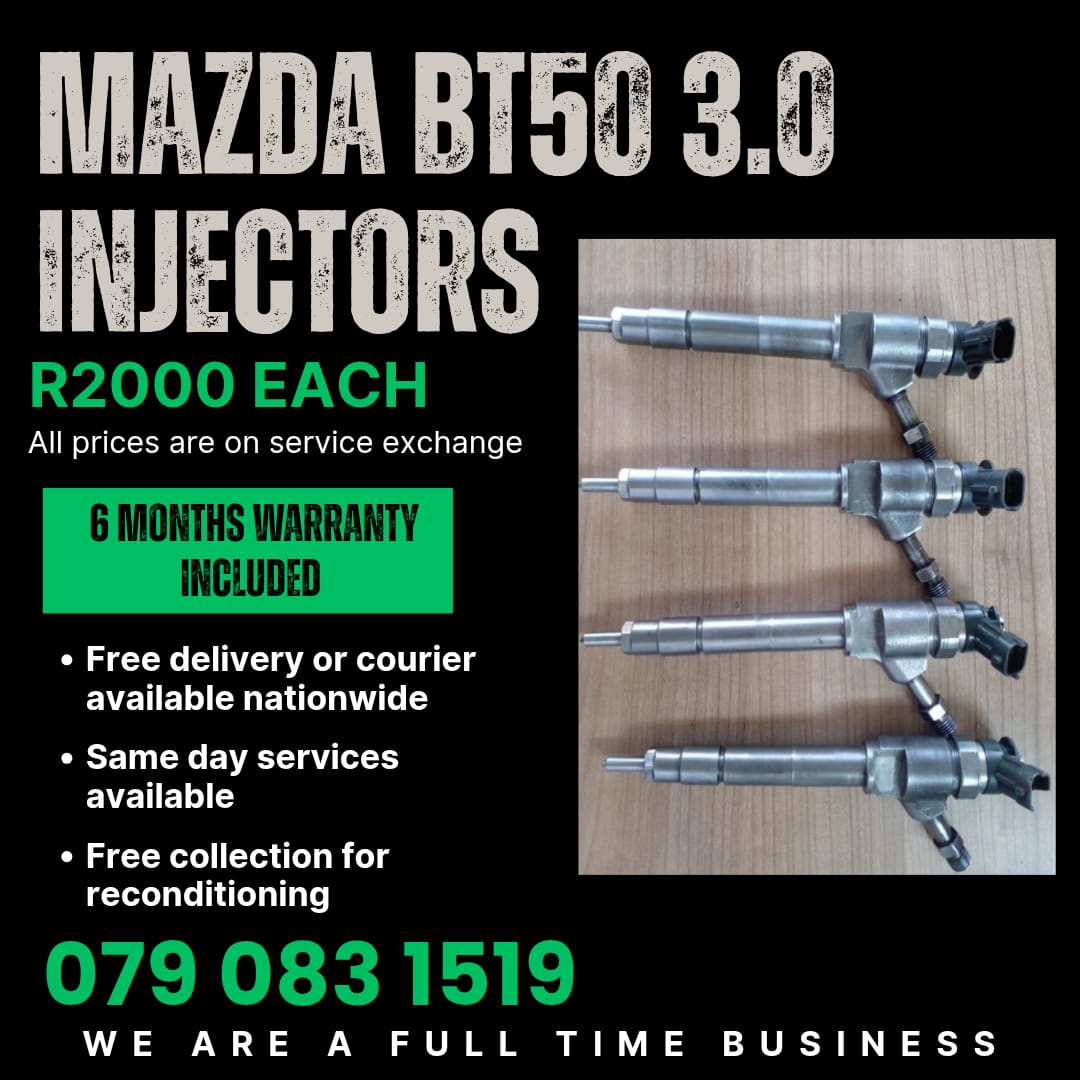 MAZDA BT50 3.0 INJECTORS FOR SALE WITH WARRANTY - Private Seller MAZDA BT50 3.0 INJECTORS FOR SALE WITH WARRANTY - Private Seller