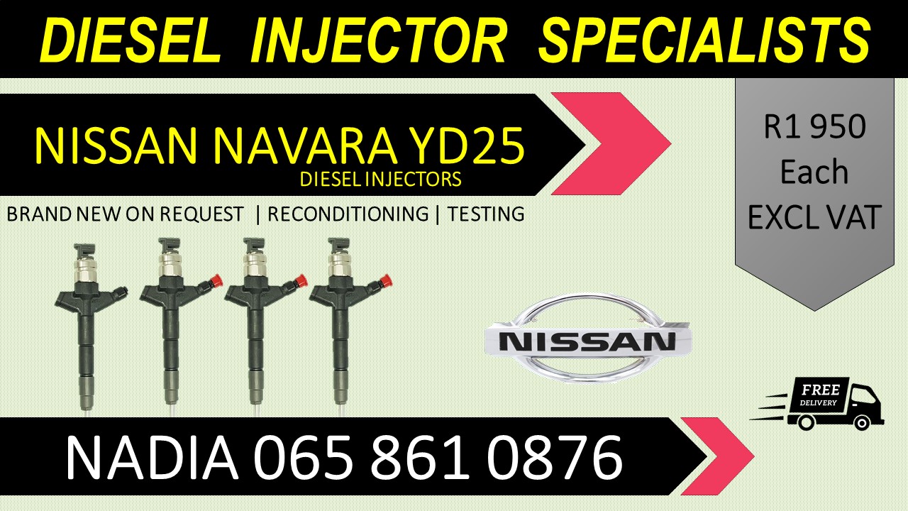 YD25 NISSAN NAVARA DIESEL INJECTORS FOR SALE OR TO RECON - Private Seller YD25 NISSAN NAVARA DIESEL INJECTORS FOR SALE OR TO RECON - Private Seller
