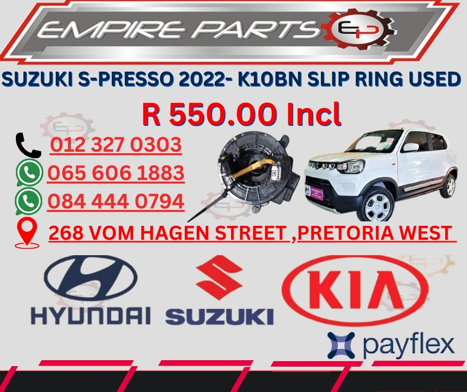 SUZUKI S-PRESSO 2022- K10BN SLIP RING - Private Seller SUZUKI S-PRESSO 2022- K10BN SLIP RING - Private Seller
