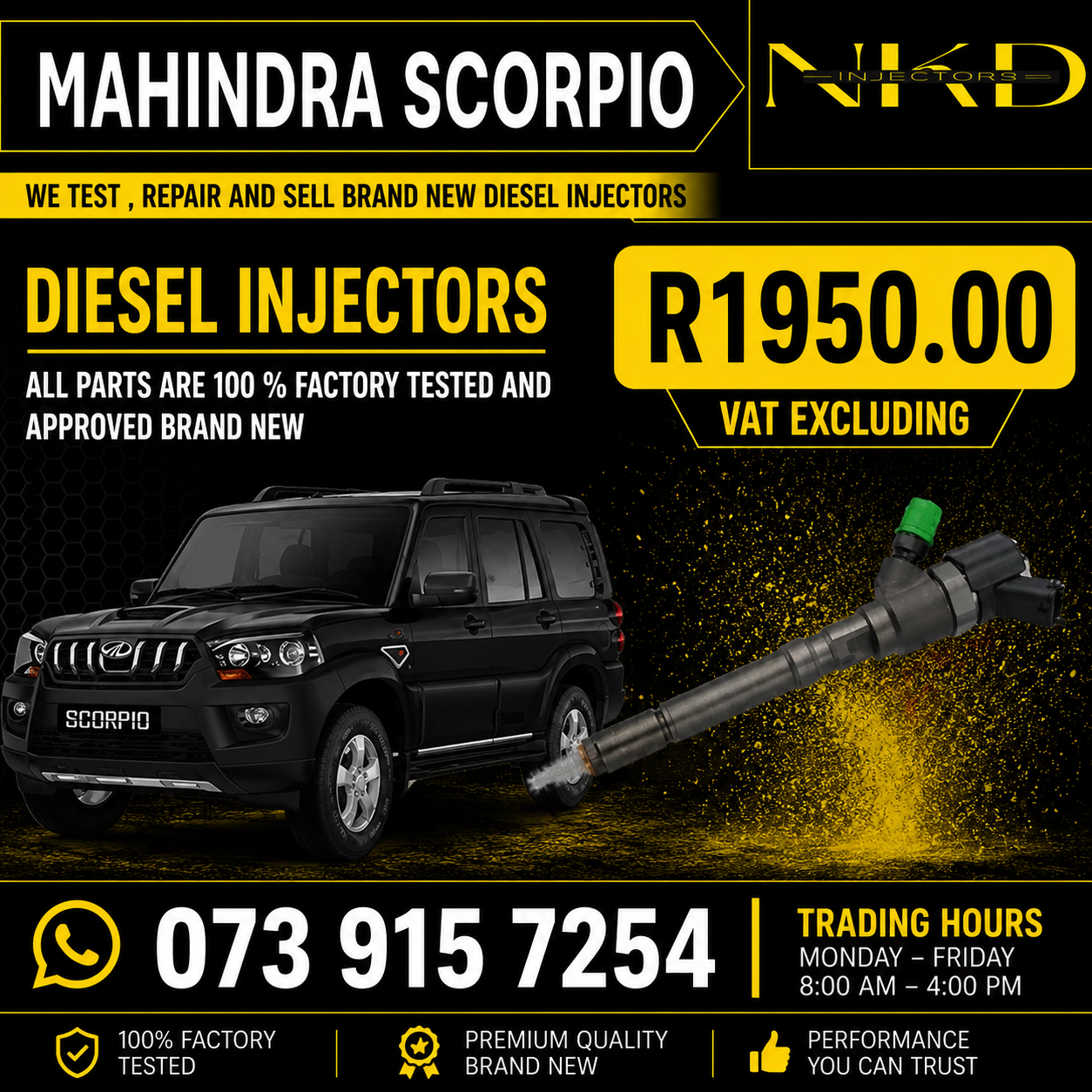 Mahindra_Scorpio_Injectors_On_Repair - Private Seller Mahindra_Scorpio_Injectors_On_Repair - Private Seller