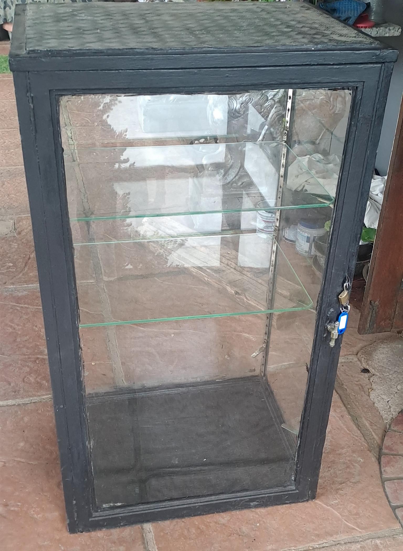 Antique glass cabinet