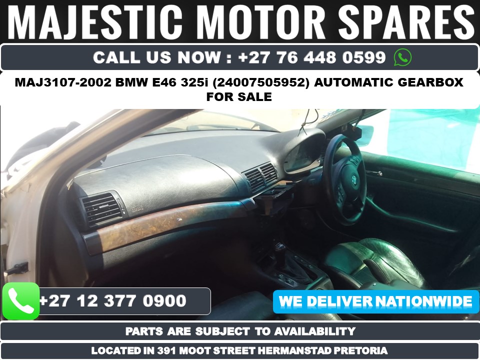 MAJ-3107 2002 BMW E46 325i (24007505952) automatic gearbox for sale - Private Seller MAJ-3107 2002 BMW E46 325i (24007505952) automatic gearbox for sale - Private Seller
