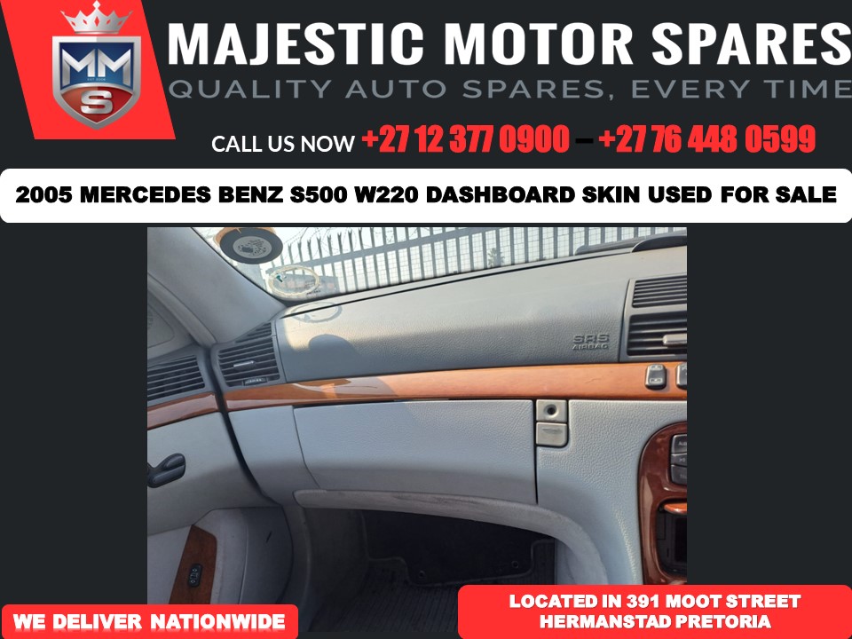 2005 Mercedes Benz W220 S500 Dashboard skin - Private Seller 2005 Mercedes Benz W220 S500 Dashboard skin - Private Seller