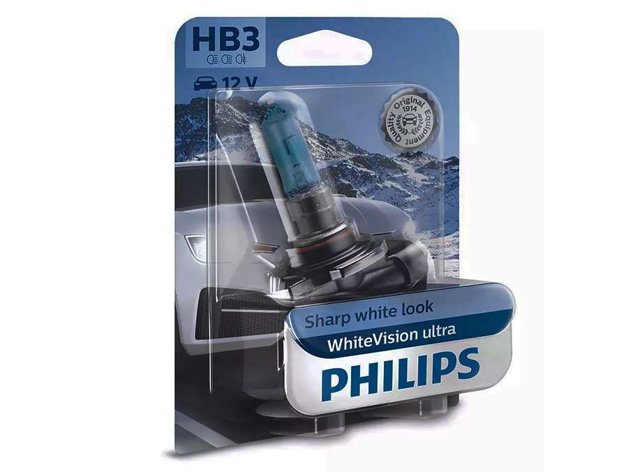 Philips White Vision HB3 55w Headlight Bulbs (EACH)