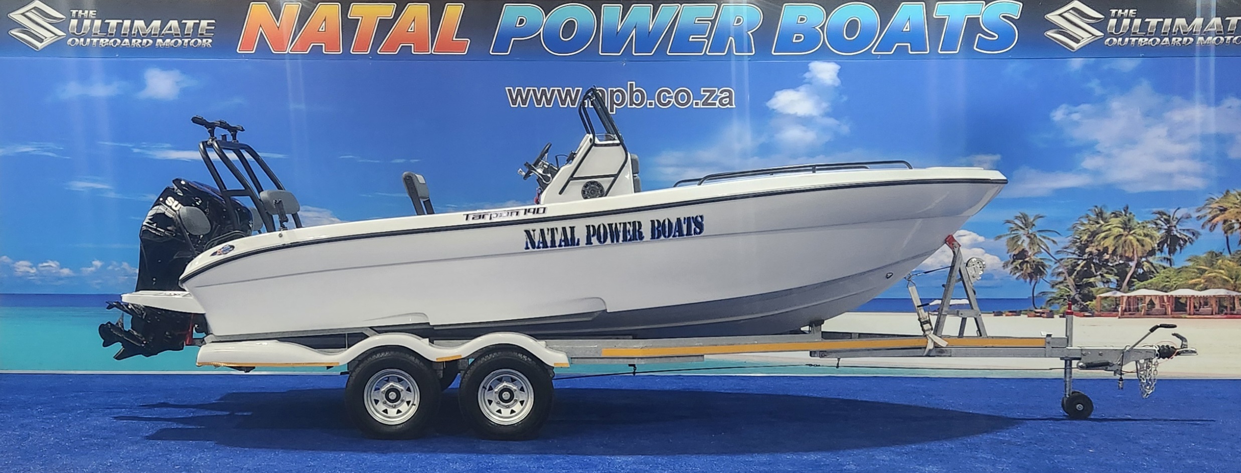 TARPON 190 ON TRAILER 2 X 100 HP SUZUKI 4 STROKES