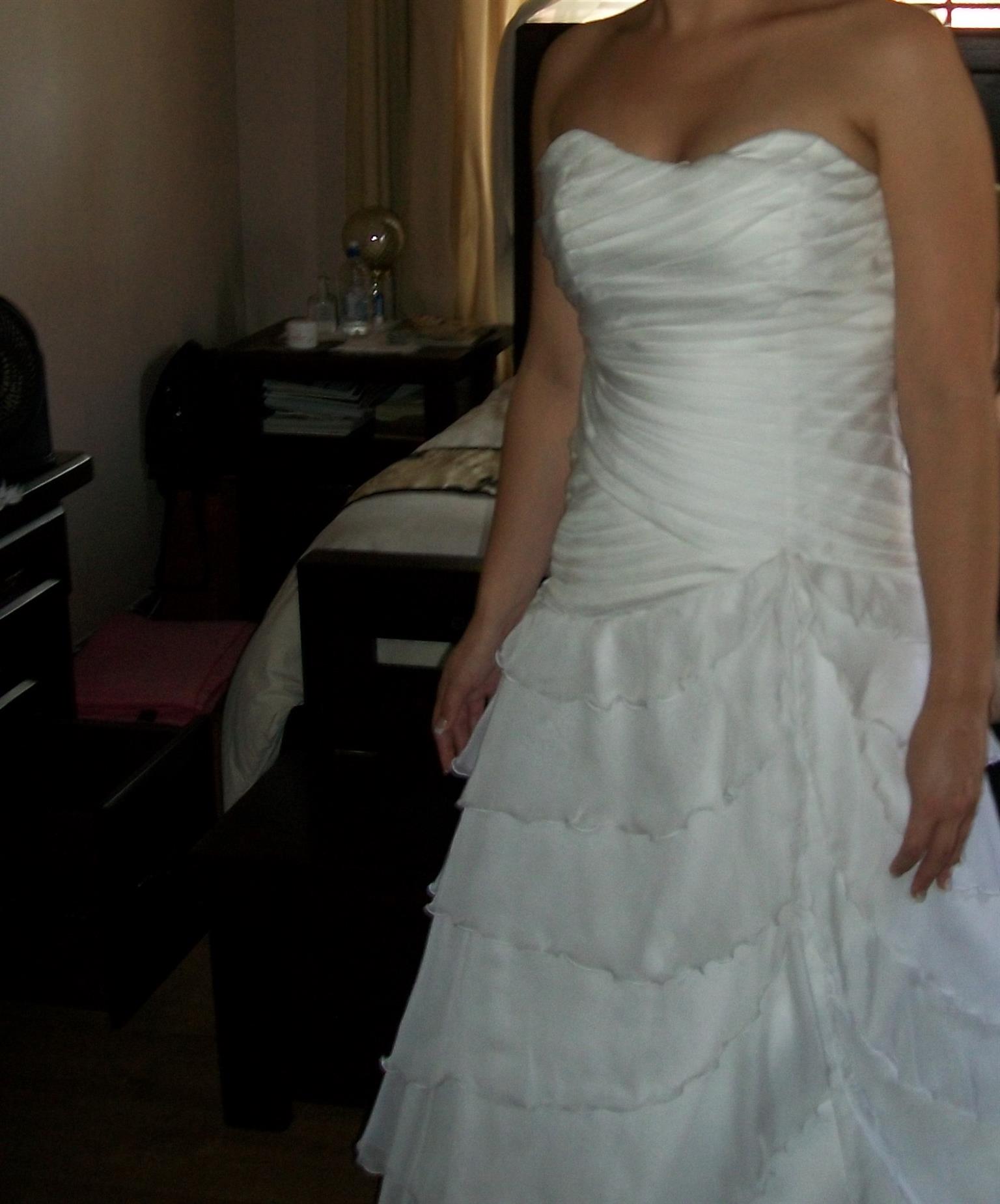 White Dutch Satin Wedding Dress Junk Mail