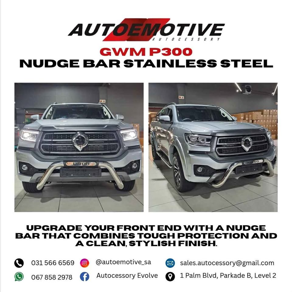 GWM P300 NUDGE BAR STAINLESS STEEL COMPATIBLE - Private Seller GWM P300 NUDGE BAR STAINLESS STEEL COMPATIBLE - Private Seller