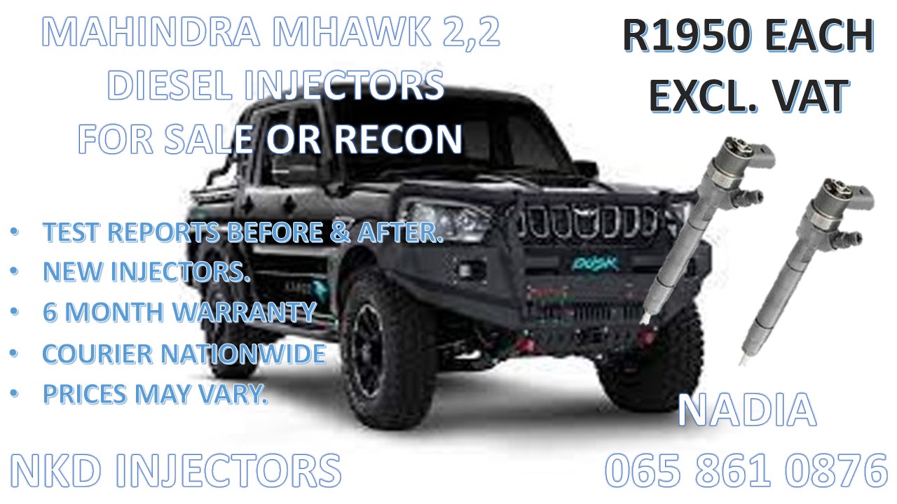 MAHINDRA MHAWK 2.2 DIESEL INJECTORS FOR MAHINDRA MHAWK 2.2 - TESTED - Private Seller MAHINDRA MHAWK 2.2 DIESEL INJECTORS FOR MAHINDRA MHAWK 2.2 - TESTED - Private Seller