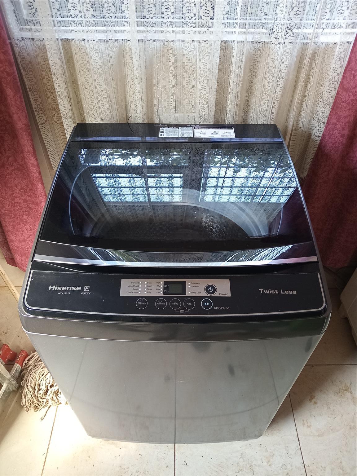 hisense washing machine 16kg