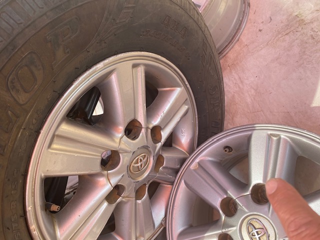 Mag Wheels Toyota Hilux Mags 15" Original OE Wheel Set of 4.
