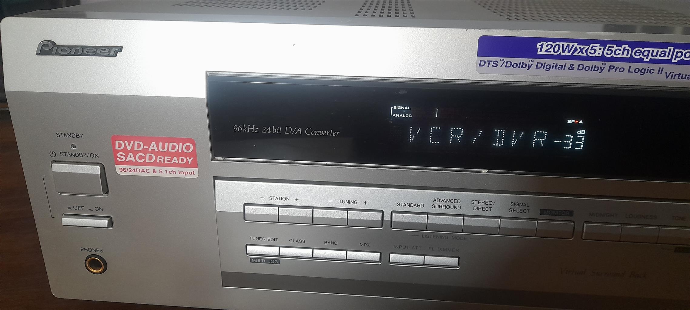 Pioneer VSX-D511 Audio Video Multi Channel Receiver