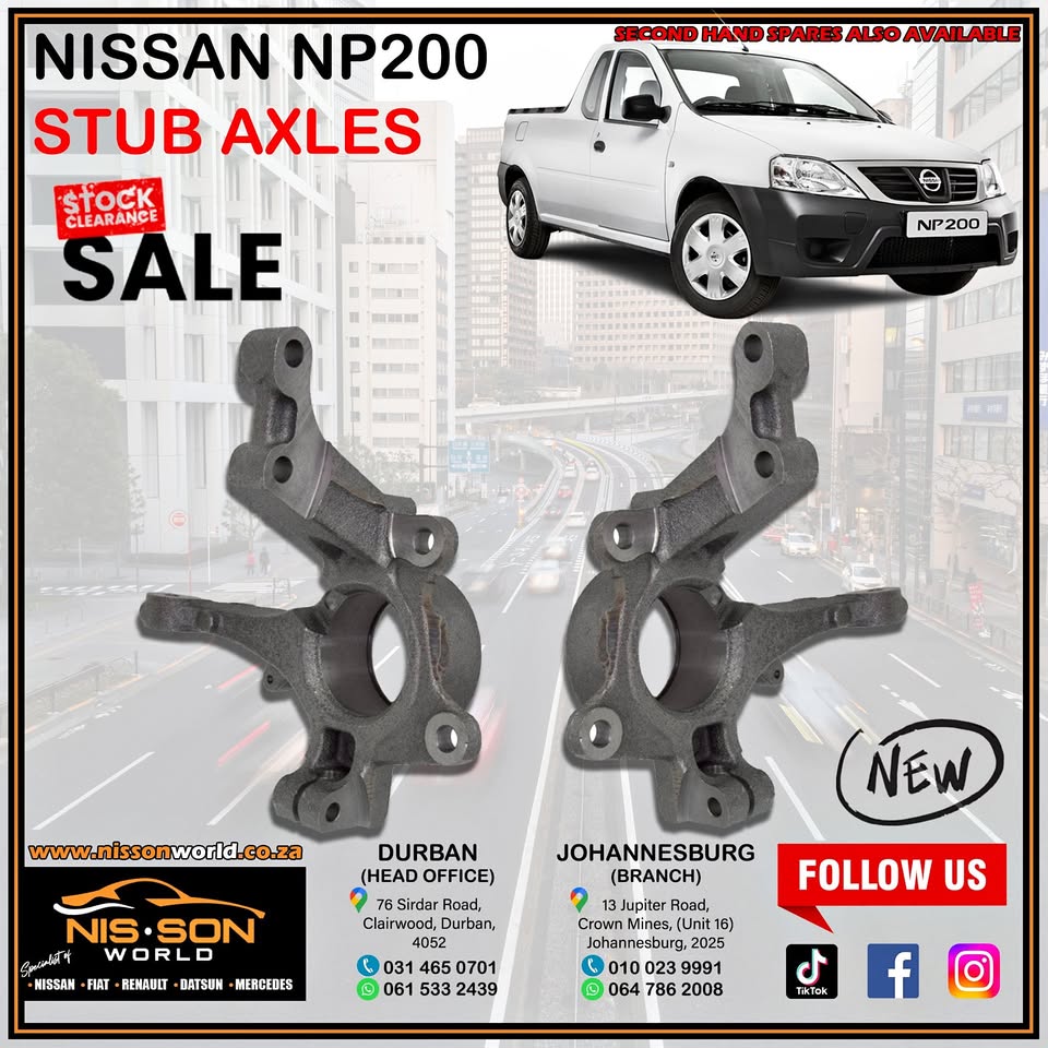 Nissan NP200 Stub Axles - Private Seller Nissan NP200 Stub Axles - Private Seller