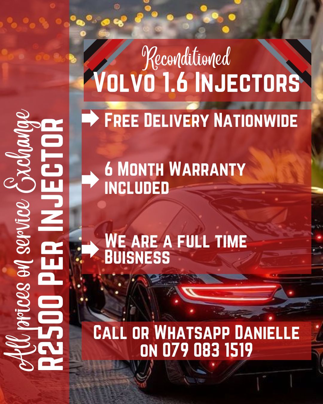 VOLVO 1.6 INJECTORS FOR SALE WITH WARRANTY INCLUDED - Private Seller VOLVO 1.6 INJECTORS FOR SALE WITH WARRANTY INCLUDED - Private Seller