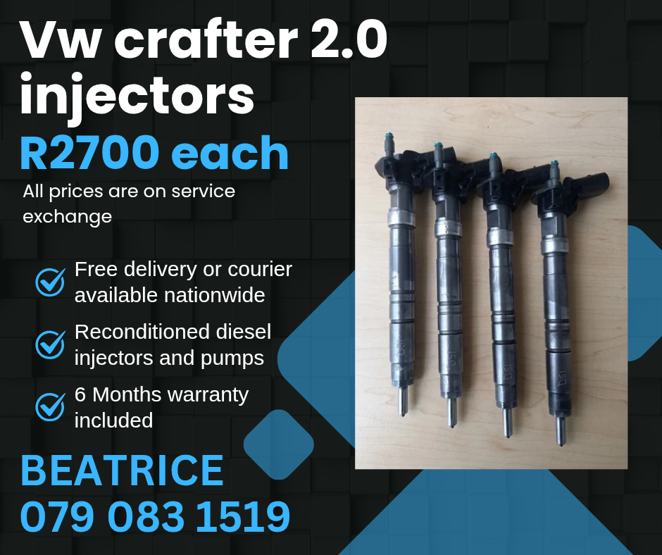 VW CRAFTER 2.0 INJECTORS FOR SALE WITH WARRANTY INCLUDED - Private Seller VW CRAFTER 2.0 INJECTORS FOR SALE WITH WARRANTY INCLUDED - Private Seller