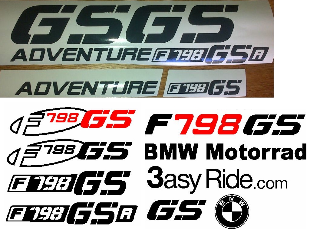 Graphics decals sticker sets for all F798 GS / Adventure bikes