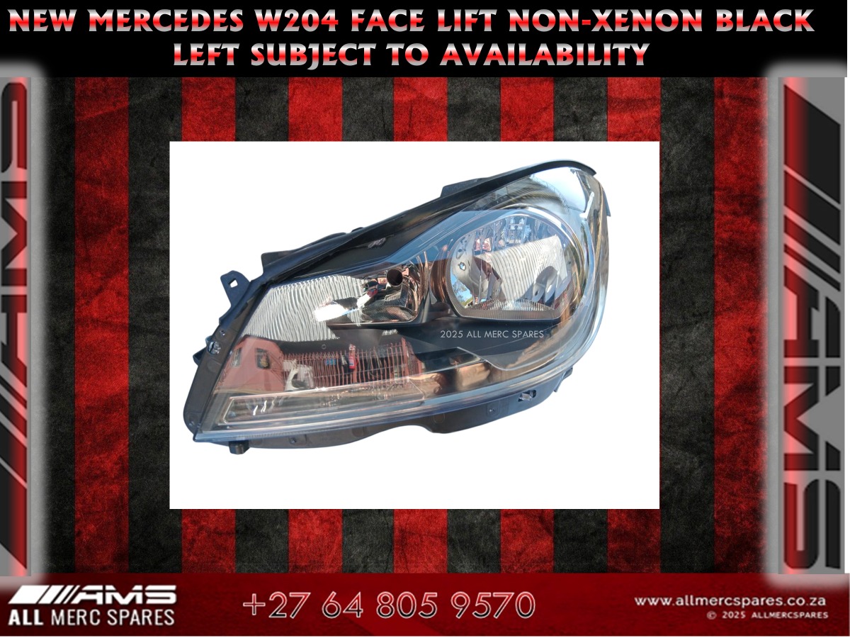 NEW MERCEDES W204 FACE LIFT NON-XENON HEADLIGHT BLACK HEADLIGHT FOR SALE - Private Seller NEW MERCEDES W204 FACE LIFT NON-XENON HEADLIGHT BLACK HEADLIGHT FOR SALE - Private Seller